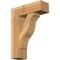 Ekena Millwork Funston Block Rough Sawn Bracket w/ Offset Brace, Western Red Cedar, 8"W x 24"D x 32"H BKT0806X24X32FST05RWR - alternate 1